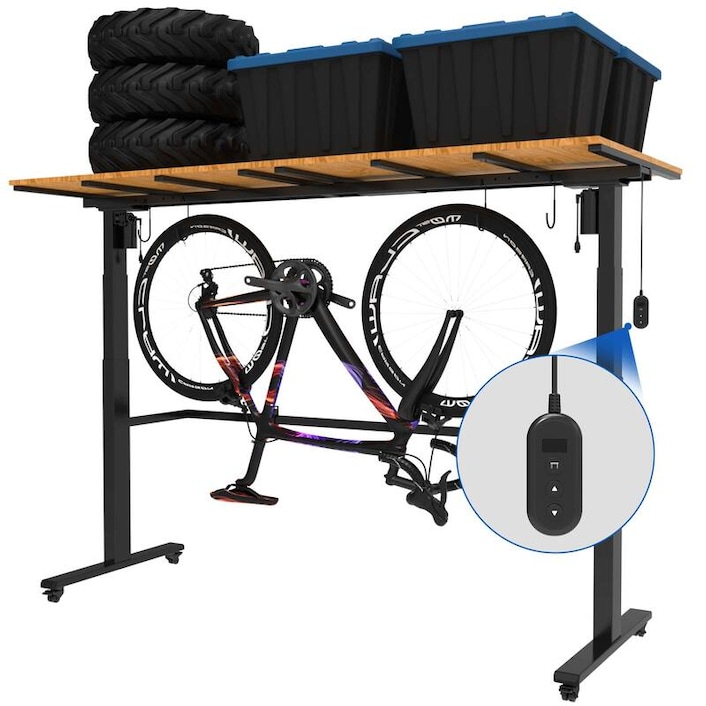 3x8 ft Motorized Garage Storage Shelving | FLEXIMOUNTS